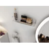 HANAH HOME Banyo Makyaj Rafi Baharatlik Chrome