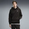PUMA Essentials Elevated Tape Relaxed Hoodie Men, Clothing, Black, M