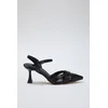 Trendyol Black Pointed Toe Thin Heel Womens Classic Heeled Shoes TAXSS25TO00029