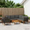 vidaXL 7 pcs Masivno akacijevo les in vrv Naravna