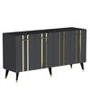 HANAH HOME Komoda Asel Anthracite Gold