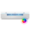 blumfeldt Perth Lowboard TV omarica, LED, 3 police, bela