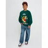 Sinsay - Dukserica crewneck Grinch - green spruce