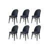 Hanah Home Set stolica Ritim, 44x96x42 cm, 6 komada, Antracit-crne