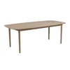 Miza Oakland 552 Lahki hrast, 75x100x210cm, Prevleka iz naravnega lesa, MDF plošča, Les