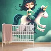 Tapeta mala morska deklica s samorogom - 196x270