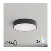 Brilagi - LED RGBW Plafonsko svetlo za kupatilo CLARE 3xE27/12W/230V prečnik 40 cm antracit IP54
