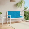 Jastuk za vrtnu klupu svjetloplavi 120x(50+50)x7 cm od tkanine
