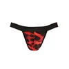 Muške tange Savage Jock Strap, Crveno-crne
