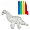 PINCELLO Plišani dinosaurs za bojenje
