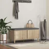 Klupa za hodnik s jastukom Sonoma hrast 100 x 38 x 46 cm