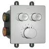 SMART SELECT concealed thermostatic shower mixer, box, 2 outlets, chrome - Chrome - Sapho - SMART SELECT - 72 - Medeninasti - Termostat - Kvadratni - Tlak - 156 - 156 - 14