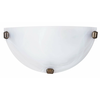 Rabalux Alabastro zidna lampa E27 60W bela/bronza