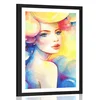 Plakat s paspartujem ženska očarljivost - 20x30 silver