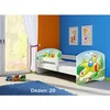 Deciji krevet ACMA II 160x80 + dusek 6 cm WHITE29