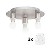 Eglo - LED stropna svetiljka MY CHOICE 3xE14/4W/230V hrom/bela