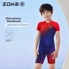 Zoke Jednodelni kupaći kostim za dečake, Teget-crveni