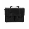 TORBA POSLOVNA Aviator Usnjena ČRNA BUFF TRUMBLED