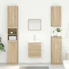 vidaXL Omarica za umivalnik s predalom Sonoma hrast 38,5 x 41 x 48 cm