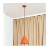 Luster na sajli ETNA II, 1xE27/15W/230V, prečnik 25 cm, narandžaste boje