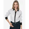MSN Collection Bluza črna/bela