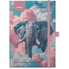 Blok notes z elastiko animals elephant b5 tp črt 96l