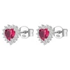 Brosway Elegantni srebrni uhani Passion Ruby FPR51