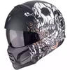 SCORPION Exo-combat ii genesis matt black-white gold kaciga