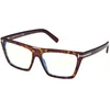 Tom Ford Ženski okvir za dioptrijske naočare Blue Block 0FT5912-B, Smeđe