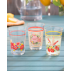 Madame Coco Flamingo Set čaša za vodu, 3 komada
