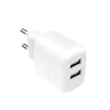 Puro 2x USB-A PROLITE 10W stenski polnilnik - bel