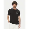 La Martina Polo majica Adrian MAP009 PK001 Črna Regular Fit