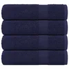 shumee vidaXL Kopalne brisače 4 kos modra 100x150 cm 360 g/m2 100% bombaž