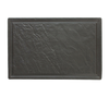 Pravougaoni tanjir Vulcania 42x28cm crni