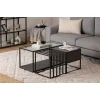 Hanah Home Klub sto Charlotte, 90x37x90 cm, Crni