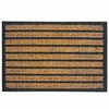 Northix Predpražnik iz kokosovih vlaken in PVC-ja, 60x40 cm, naravna in črna