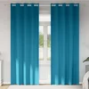 Zavjese za blackout s prstenovima 2 pcs Tirkizna 260 x 140 cm