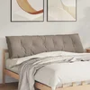 Jastuk za leđa Sivo-smeđa 180 x 50 cm Mikrofiber tkanina