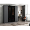 Hanah home Ormar Kale Plus 180x210x52cm Sivi