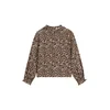 WE Fashion Bluza konjak / kapučino / črna