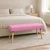 Bench z kanalnim oblazinjenjem Roza 110 x 40 x 46 cm Blago