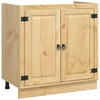 Vidaxl Za omarice SKI Medeno Rjava 80 x 46 x 81 cm Masivno borovo les