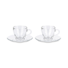 Bialetti Set 2 Stekleni Skodelici Cappuccino