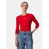 Tommy Jeans Bluza Classic Logo DW0DW23248 Rdeča Slim Fit