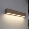 Lucande LED zunanja stenska svetilka Lengo, 50 cm, rjava, svetloba navzdol, - Sodobni - Aluminij