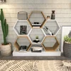 Hanah Home Polica 120x109x29,5cm Belo-Hrast