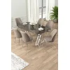 Hanah Home Set Trpezarijski sto i 6 stolica Lai, Bež