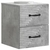 Stenski nočni omarici 2 kos Betonsko siva 34,5 x 33 x 40 cm
