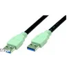 Bachmann Bachmann USB 3.0 Priključni kabel [1x Moški konektor USB 3.0 tipa A-1x Moški konektor USB 3.0 tipa A] 1 m Črna, Siva