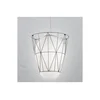 SIRU - Luster na sajli SEGNI 1xE27/60W/230V crna/bela venecijansko staklo